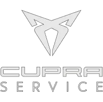 cupra-service Logo von Cupra Service mit stilisiertem Emblem und Schriftzug.