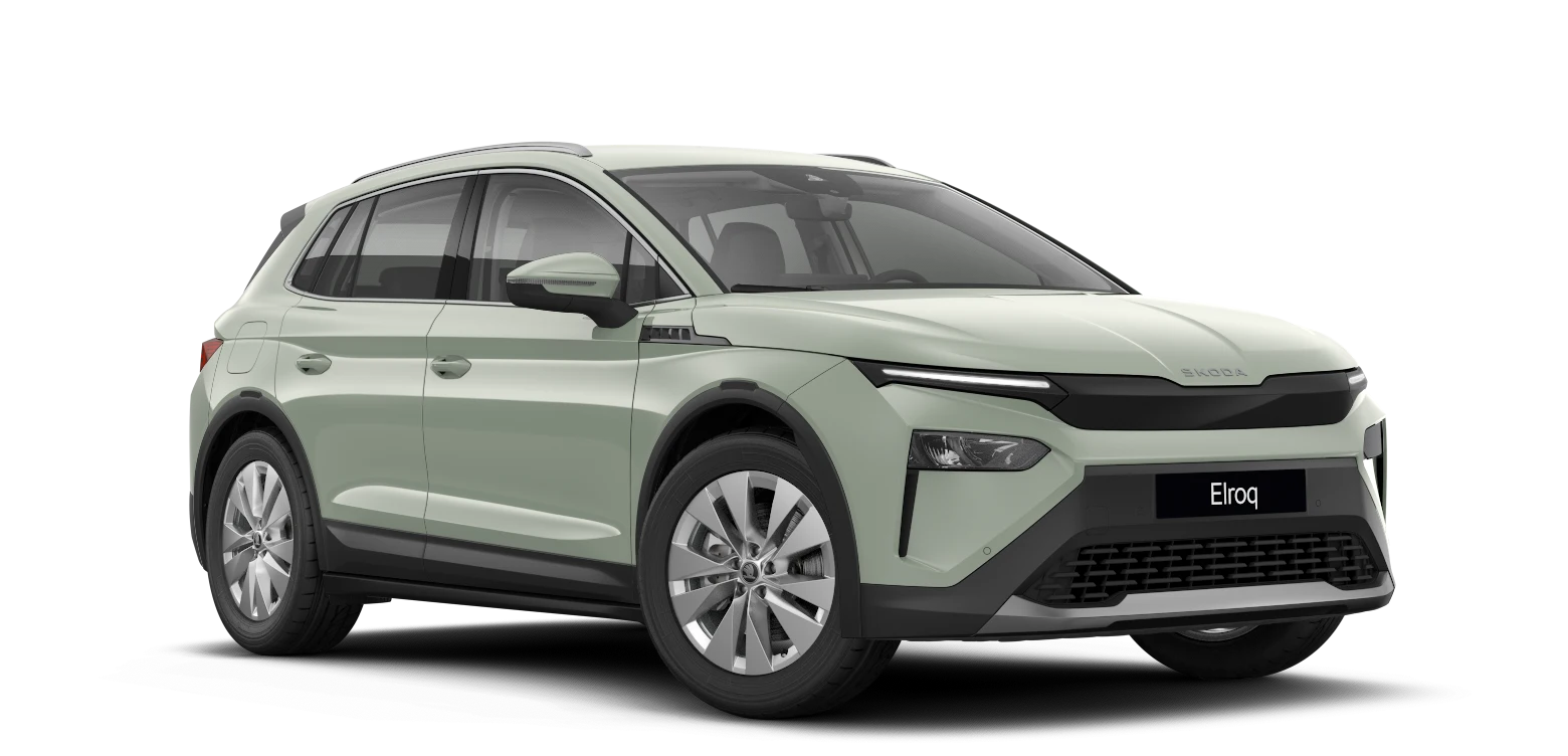 Skoda Elroq, ein modernes SUV in seitlicher Ansicht.