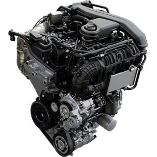 Motor eines Volkswagen 1.5 TSI mHEV mit 110 kW und 7-Gang-DSG.