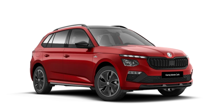 Roter Škoda Kamiq Monte Carlo