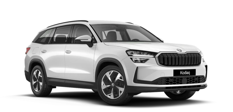 Ein weißer Skoda Kodiaq iV SUV